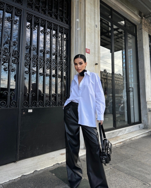 Πουκάμισο Oversize Λευκό