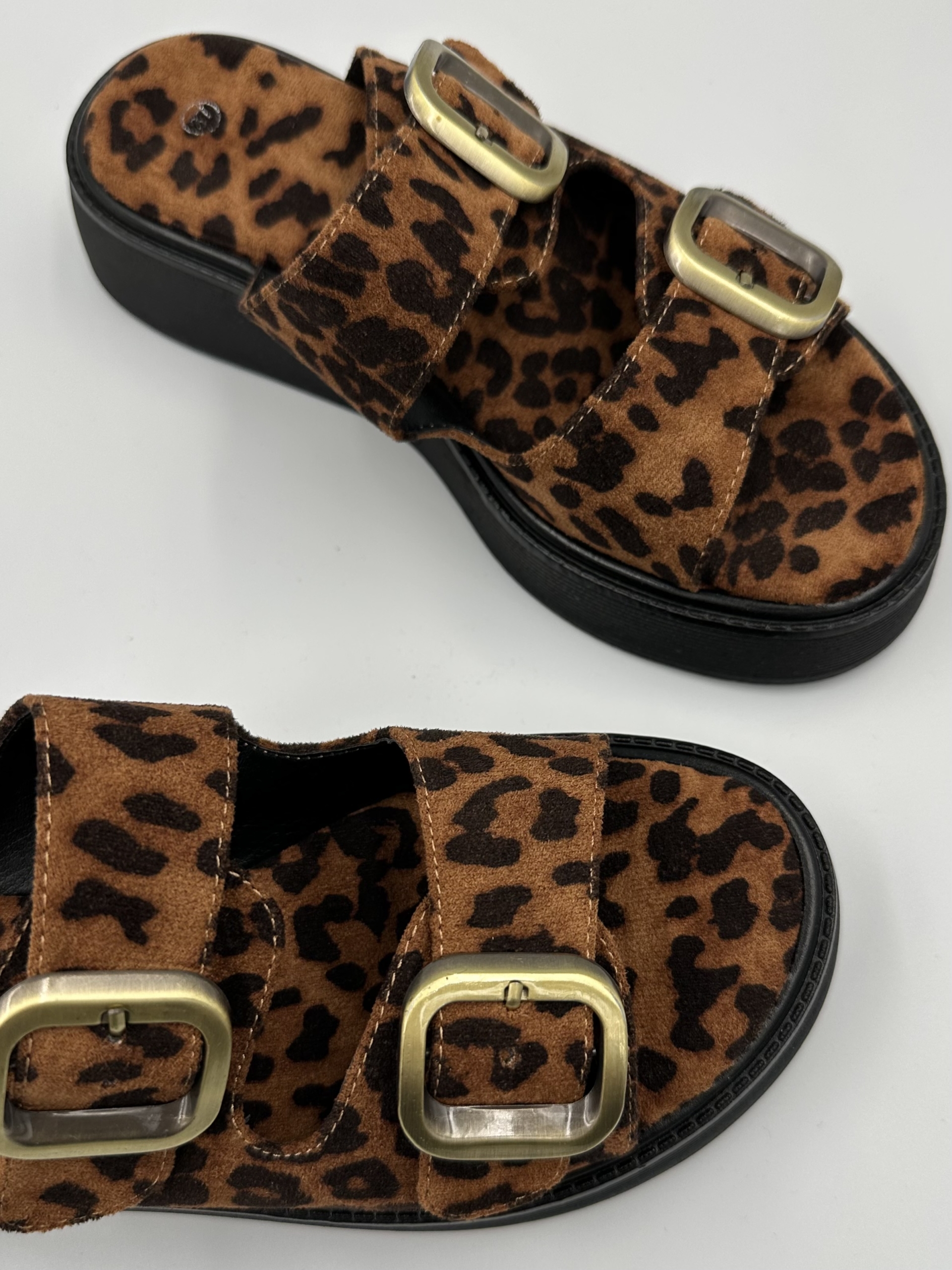 Γυναικεία Flatform λεοπάρ suede - Image 3