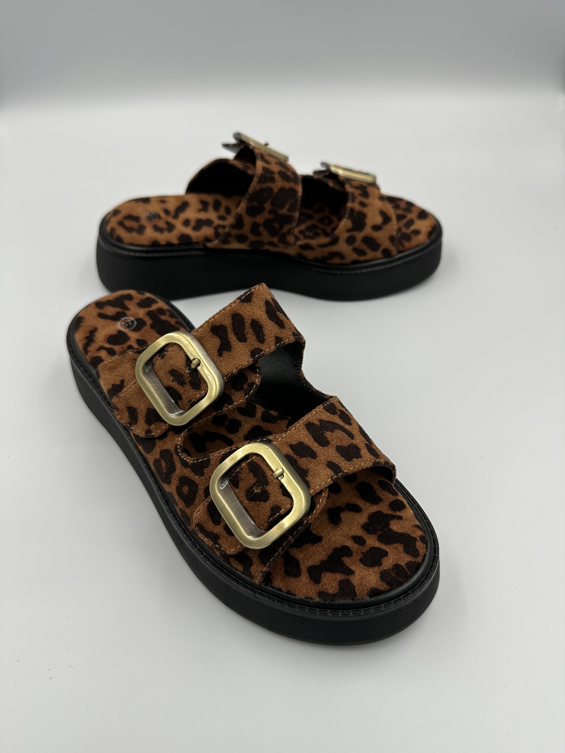 Γυναικεία Flatform λεοπάρ suede