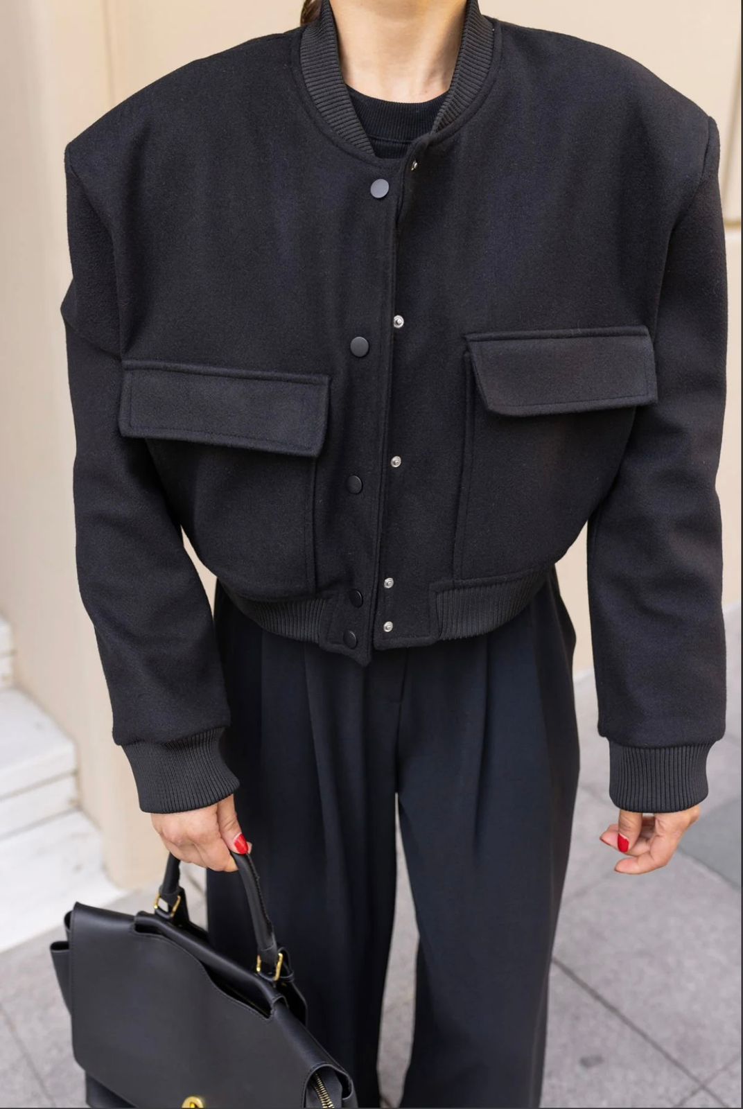 Γυναικείο Bomber Jacket Μαύρο - Image 2